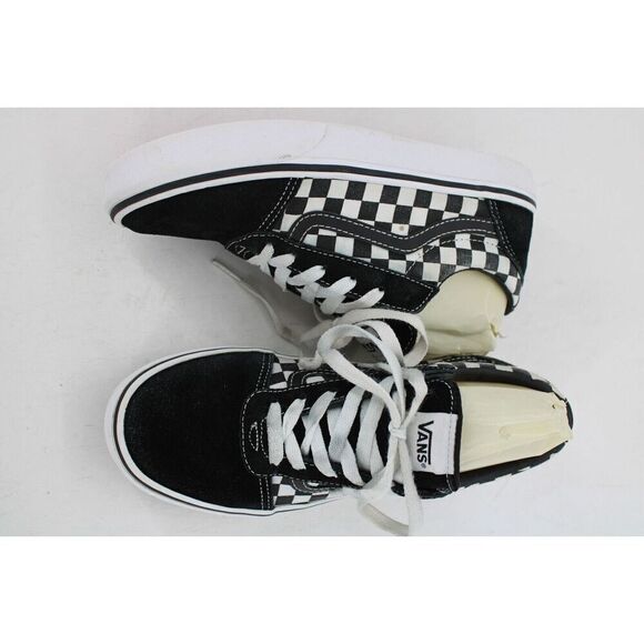 VANS OFF THE WALL youth sz 5 lace up checkered low top sneaker - Picture 2 of 11